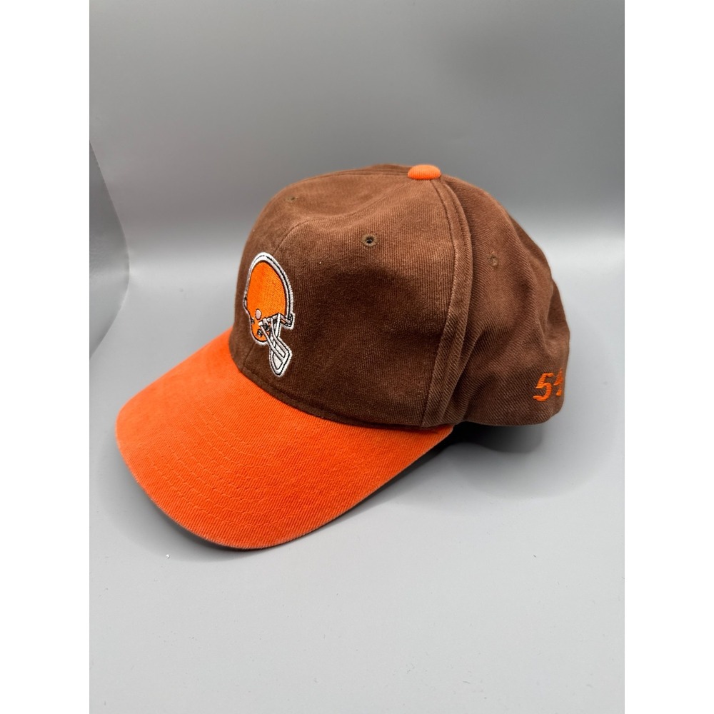 Vintage Cleveland Browns Starter Snapback Hat Brown Orange NFL Cap Cotton #54 - Picture 7 of 12